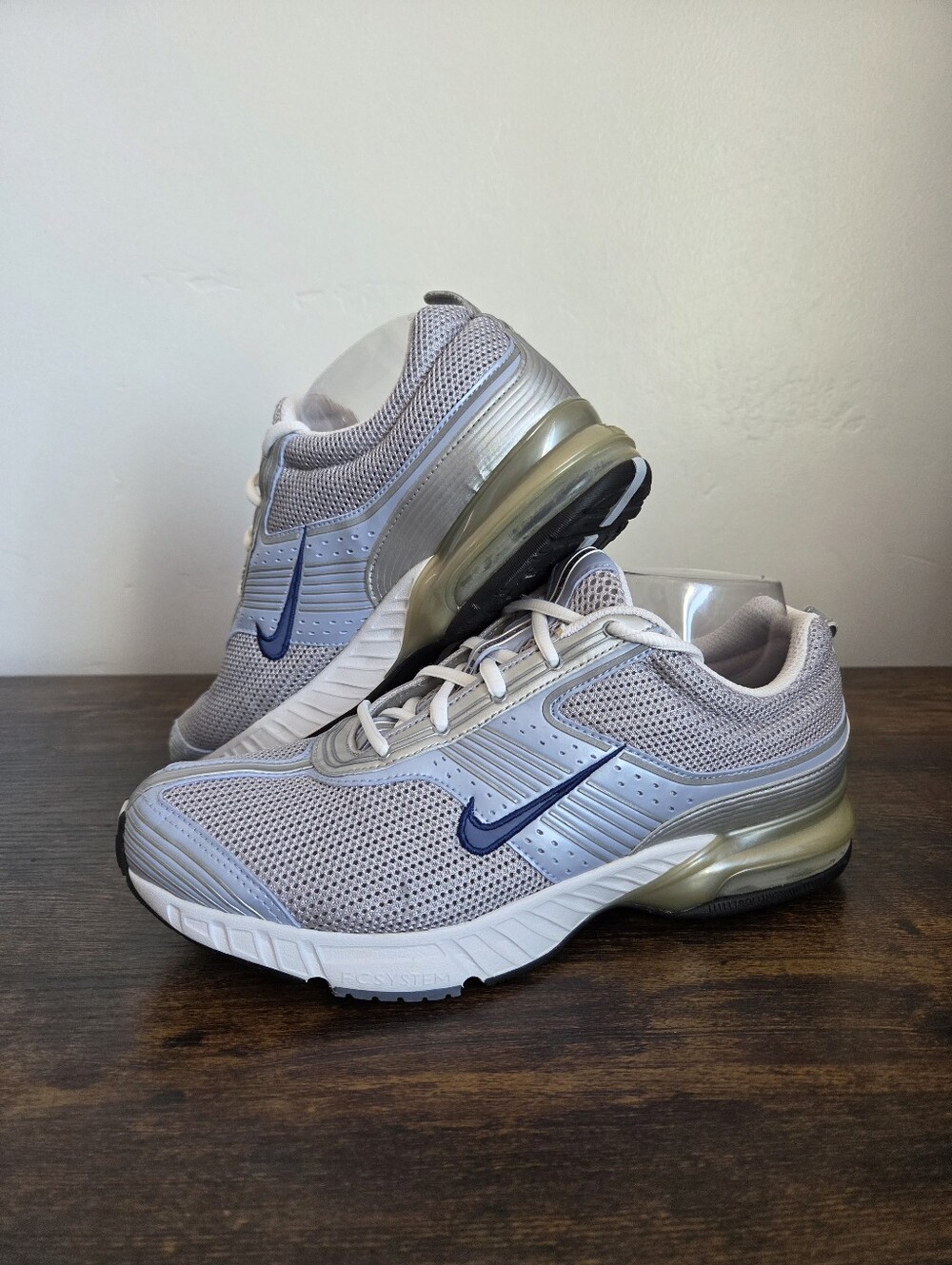Nike Air Max Maximum Walking Shoes Gray Blue Vintage 2006 Women 9.5 Sporty